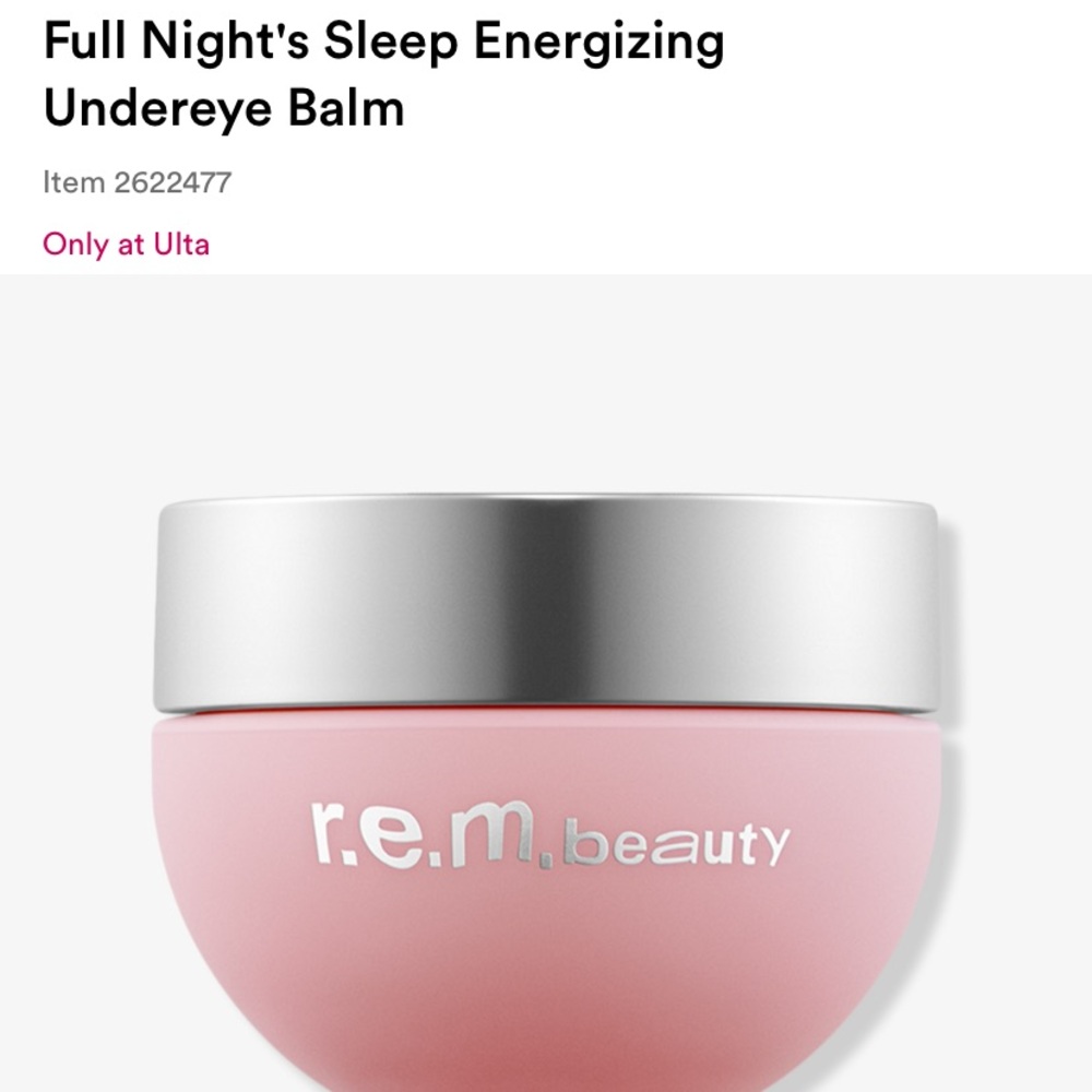 New R.E.M. Beauty REM Full Night's Sleep Energizing
Undereye Balm Eye Cream